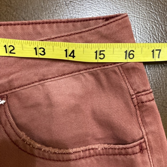 Vervet Leslie 90’s Vintage Flare wide leg raw hem cropped pants jeans size 30 - Picture 7 of 8